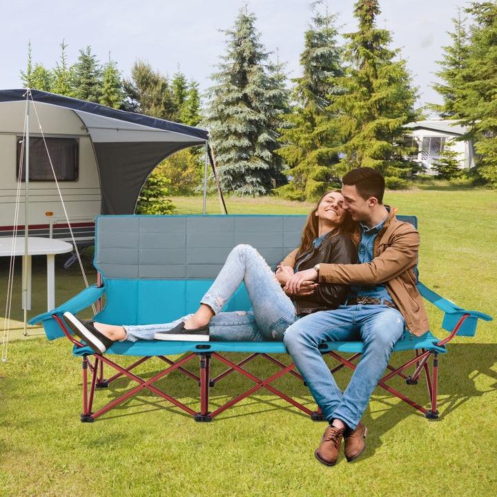 Camping Loveseat Outdoor Camping Chairs With Canopy Double Beach