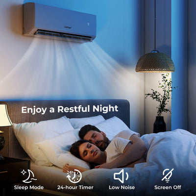 36000 BTU 3 Zone 23 SEER2 Mini Split Air Conditioner Wifi Enabled with Heat Pump