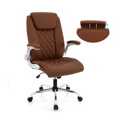 360° Swivel Heavy-Duty Executive Office Chair Computer Desk Chair with Rocking Function and Adjustable Headrest