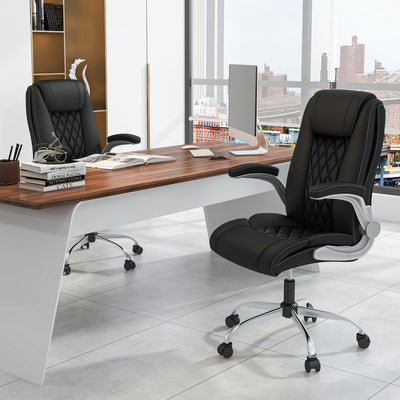 360° Swivel Heavy-Duty Executive Office Chair Computer Desk Chair with Rocking Function and Adjustable Headrest