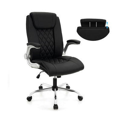 360° Swivel Heavy-Duty Executive Office Chair Computer Desk Chair with Rocking Function and Adjustable Headrest