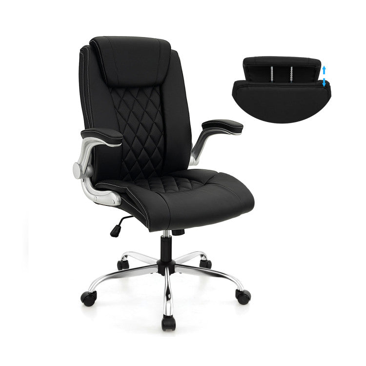 360° Swivel Heavy-Duty Executive Office Chair Computer Desk Chair with Rocking Function and Adjustable Headrest