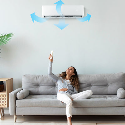 36K BTU 3 Zone Wifi Enabled Mini Split Air Conditioner 21.5 SEER2 Wall Mount Ductless Inverter AC Unit with Remote Control and Heat Pump