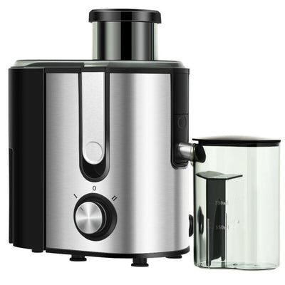 400W Masticating Juicer Machines Stainless Steel Centrifugal Juicer Extractor with Dual Speed Control and Safety Lock Unit