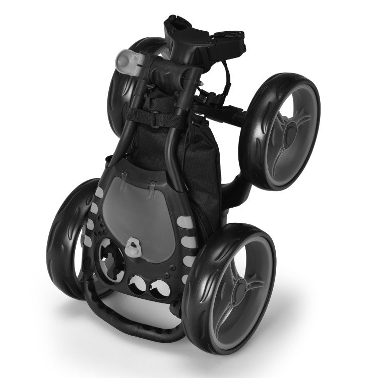 4 Wheel Golf Push Pull Cart with Foot Brake