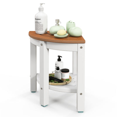 3-in-1 Bath & Storage Combo: Tall Cabinet, Shower Bench & Buffet Sideboard