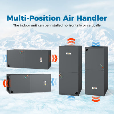 4 to 5 Ton Variable Speed Central Air Conditioner 17-17.5 SEER2 Energy Star Certified AC Unit with Auto Defrost Function and Advanced Inverter Technology