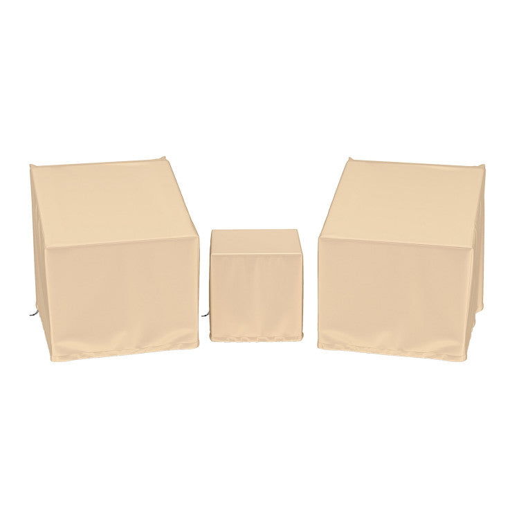 Patio Furniture Covers Waterproof Outdoor Conversation Covers for 3 Pieces Bistro Set