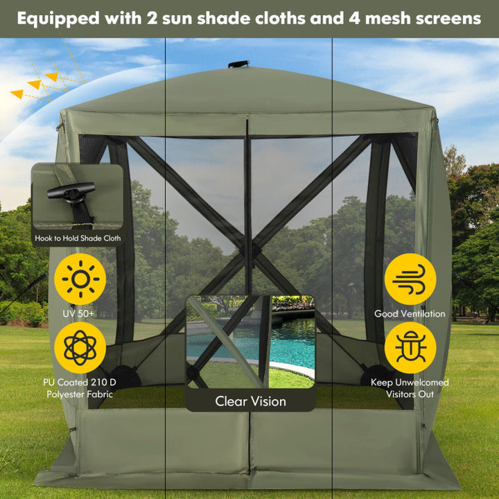 Pop Up Gazebo with Netting and Carry Bag