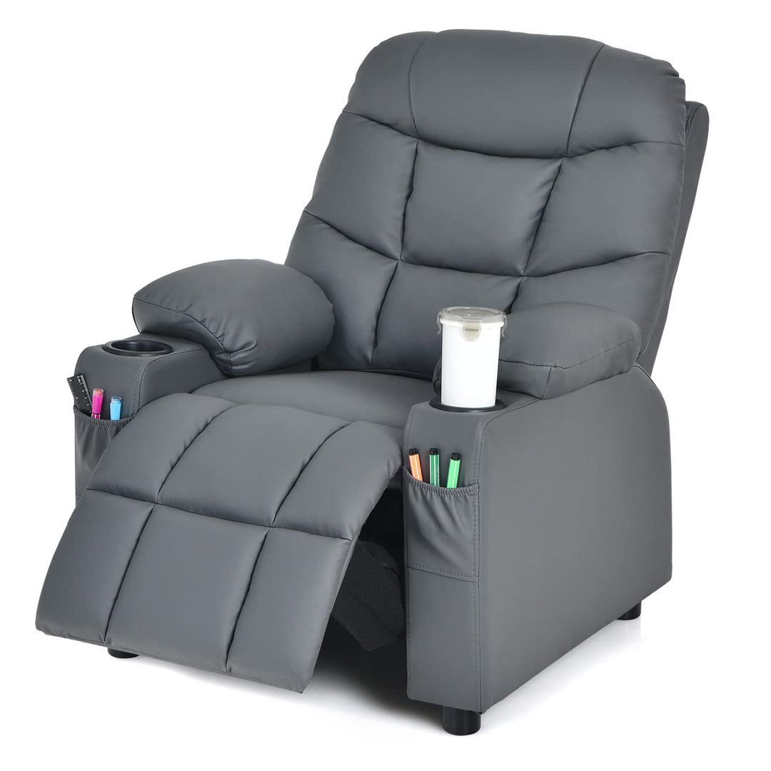 Kids Recliner Chair, Reclining Toddler Push Back Sofa, for Kids Ages 3+