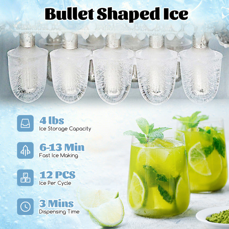 3-in-1 Ice Maker with Built-in Water Cooler Dispenser and 3 Temperature Settings