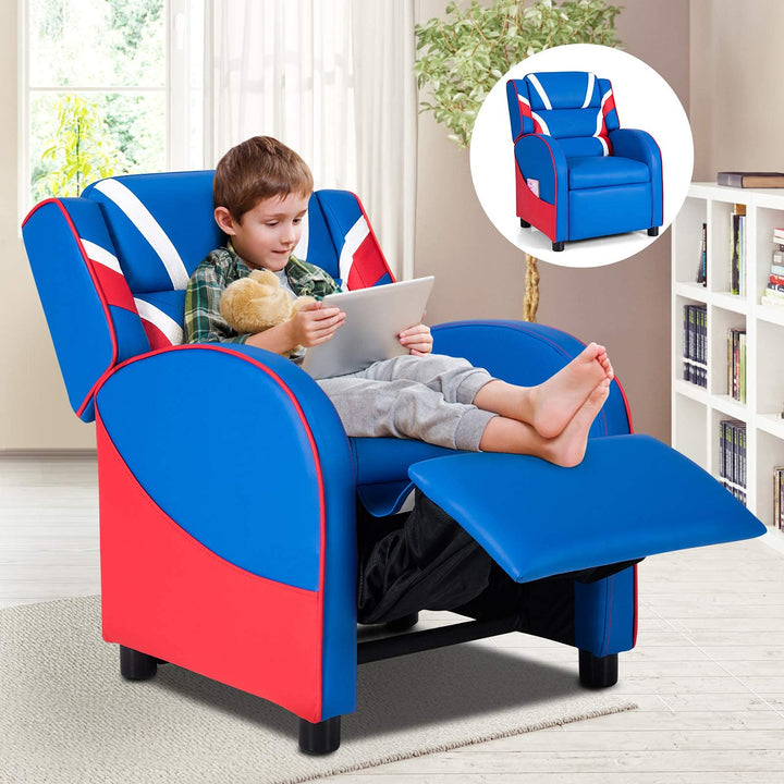 Kids Recliner Chair, Ergonomic Children Lounge Sofa with Adjustable Backrest