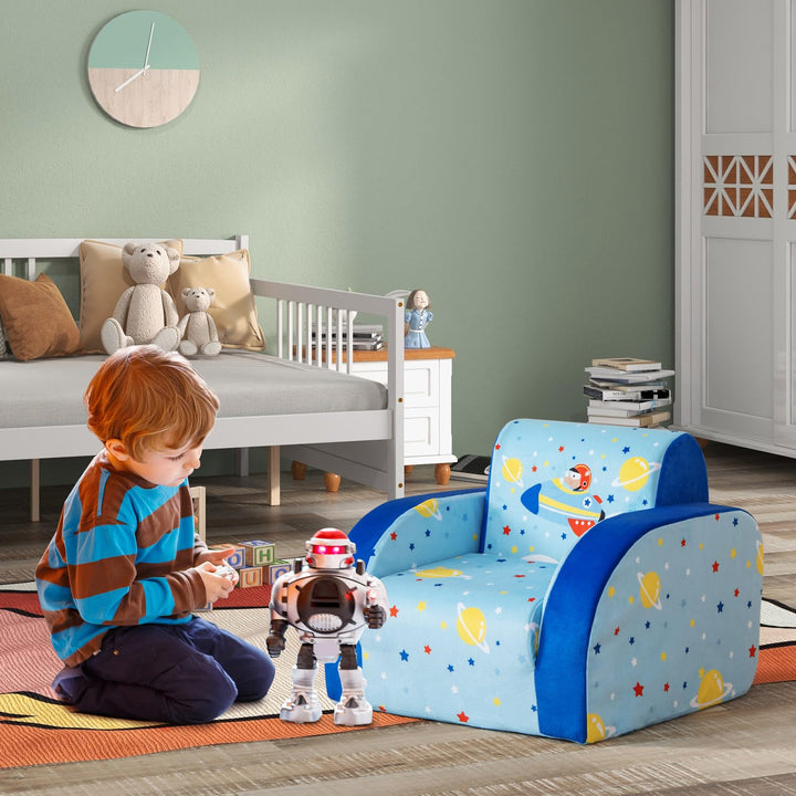 3-in-1 Convertible Chair, Kids Flip Open Seat, Children Sofa with Sponge Cushion Seat