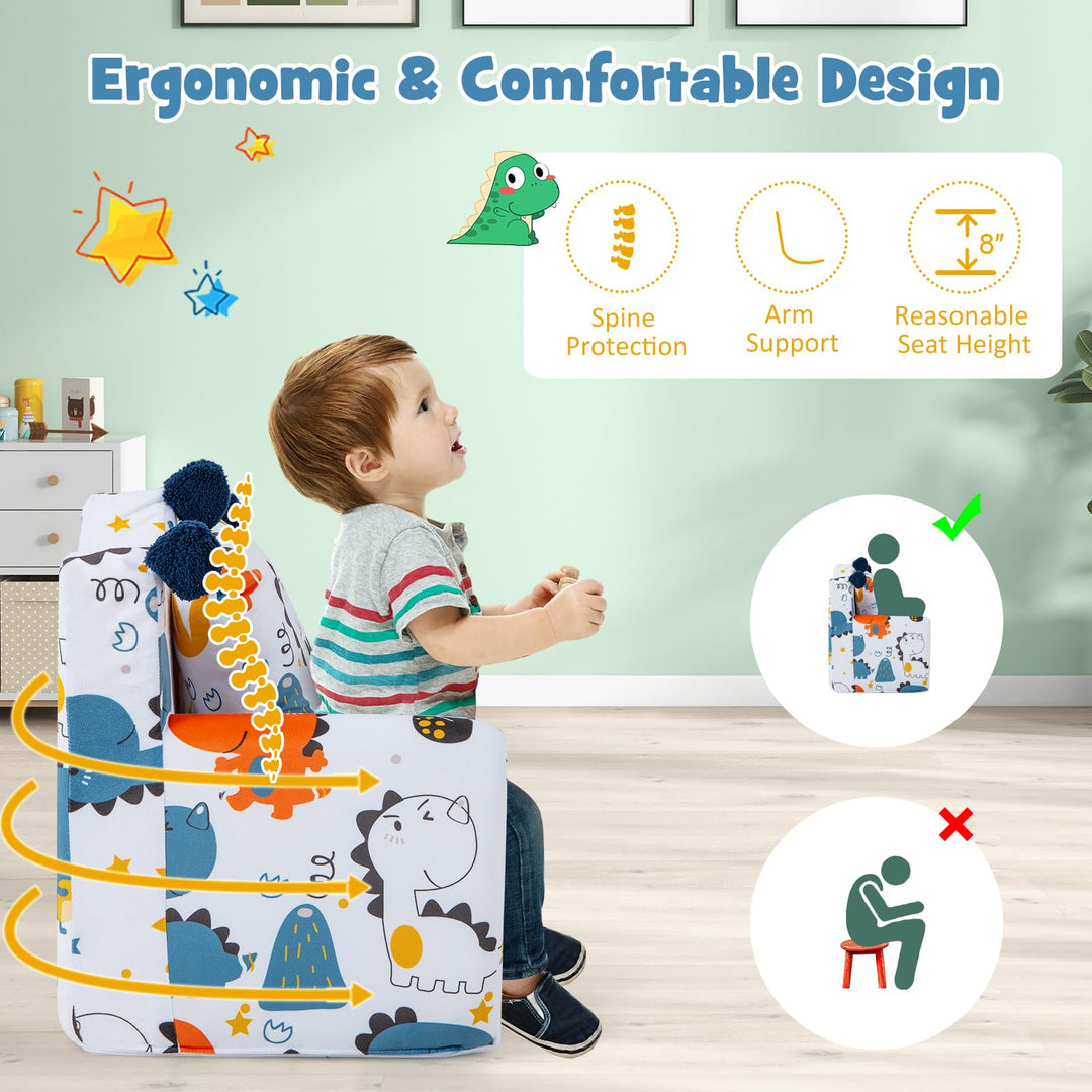 Toddler Sofa Chair with Pillow
