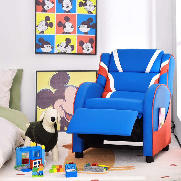 Kids Recliner Chair, Ergonomic Children Lounge Sofa with Adjustable Backrest