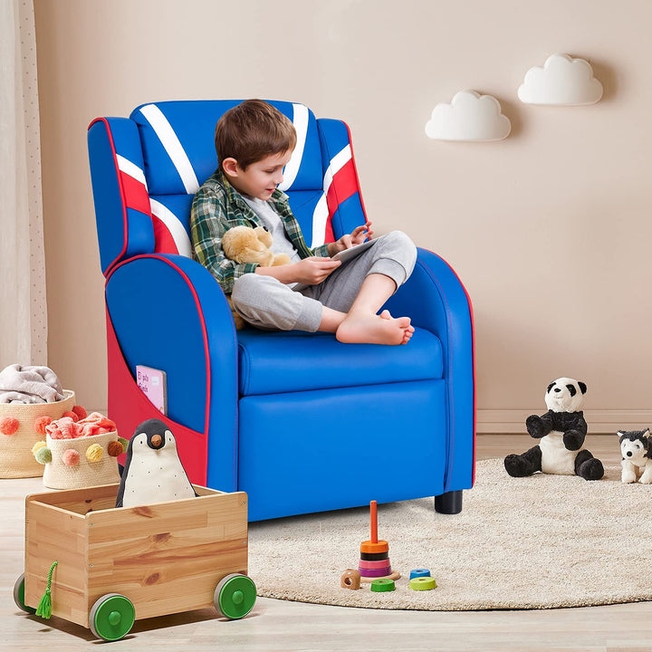Kids Recliner Chair, Ergonomic Children Lounge Sofa with Adjustable Backrest