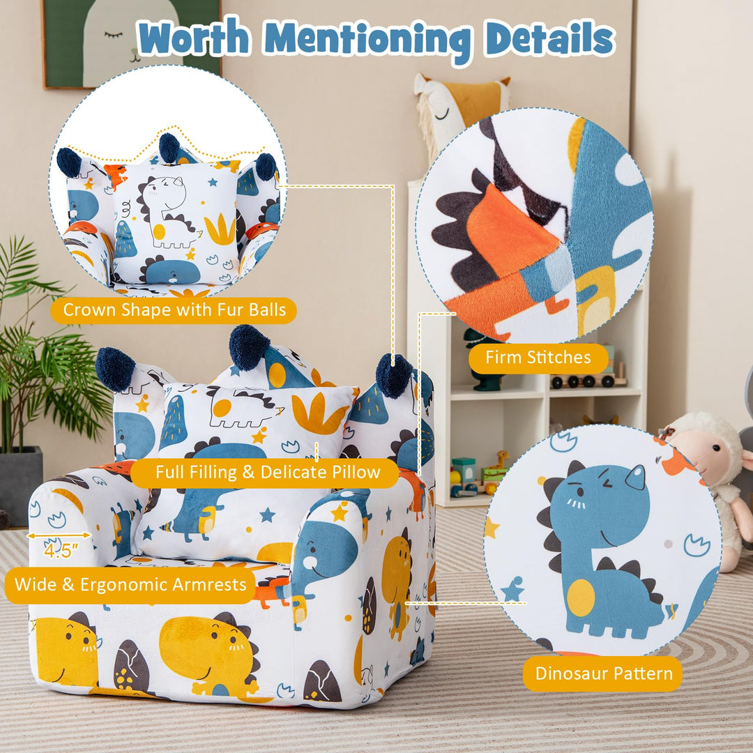Toddler Sofa Chair with Pillow