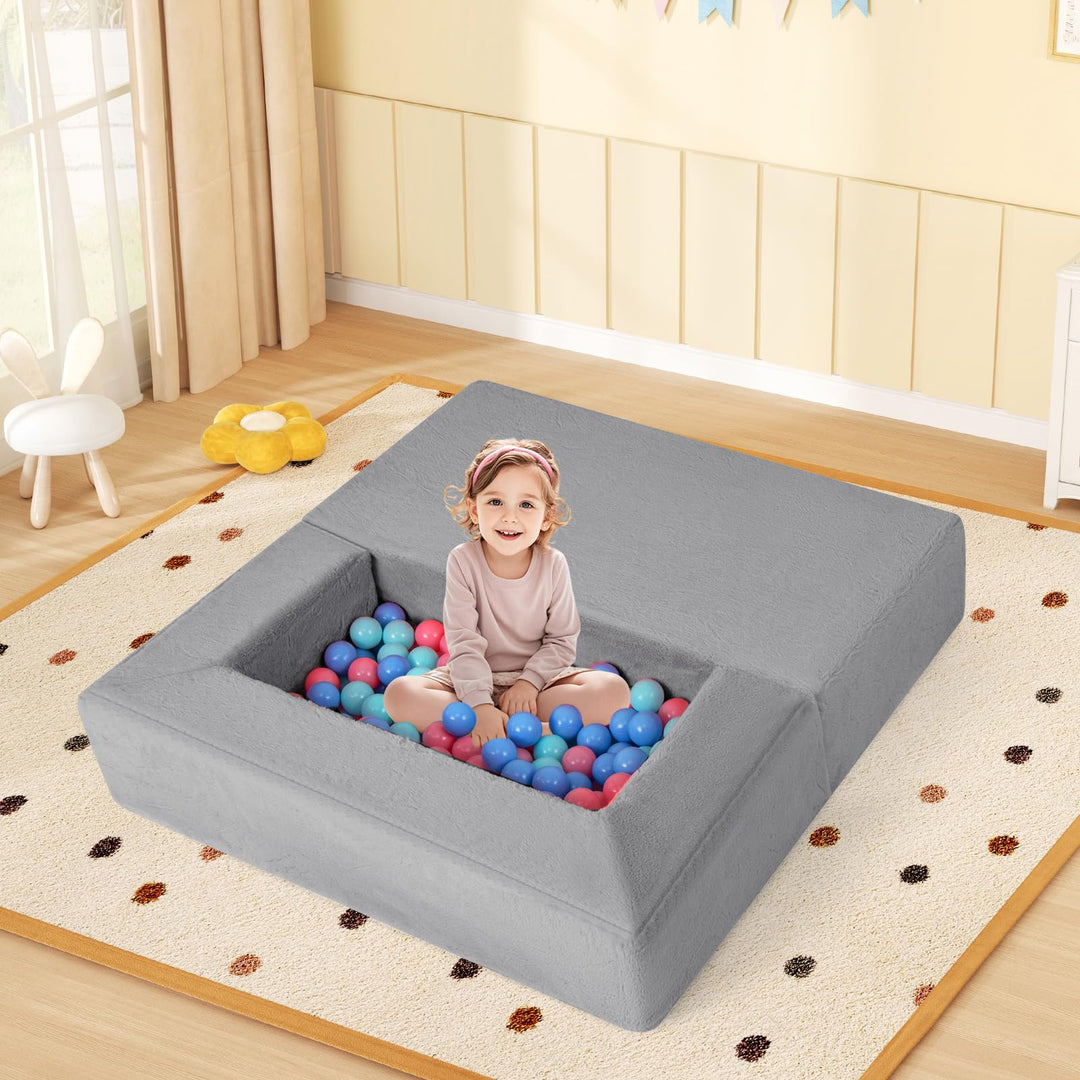 Modular Kids Play Couch, Toddler Sectional Fort Building Sofa for Playroom