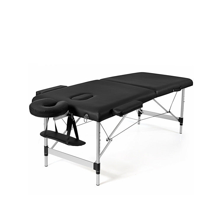 84 Inch Portable Massage Table Lash Bed Height Adjustable Salon Spa Tattoo Bed with Carry Case