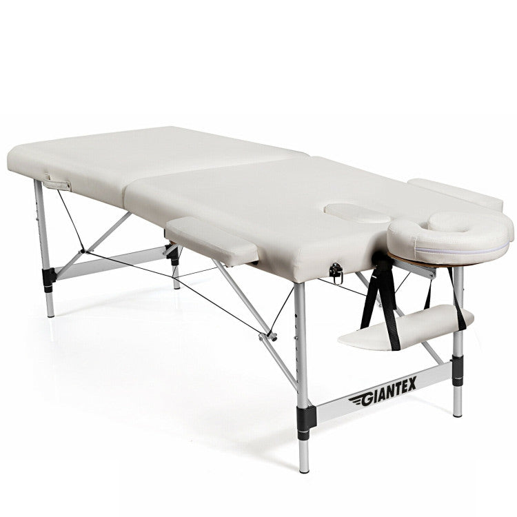 84 Inch Portable Massage Table Lash Bed Height Adjustable Salon Spa Tattoo Bed with Carry Case