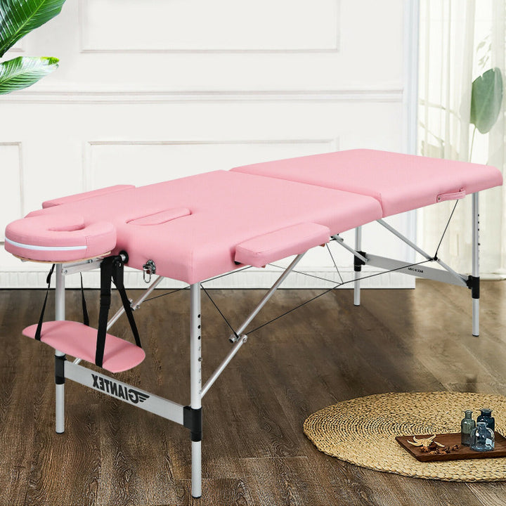 84 Inch Portable Massage Table Lash Bed Height Adjustable Salon Spa Tattoo Bed with Carry Case