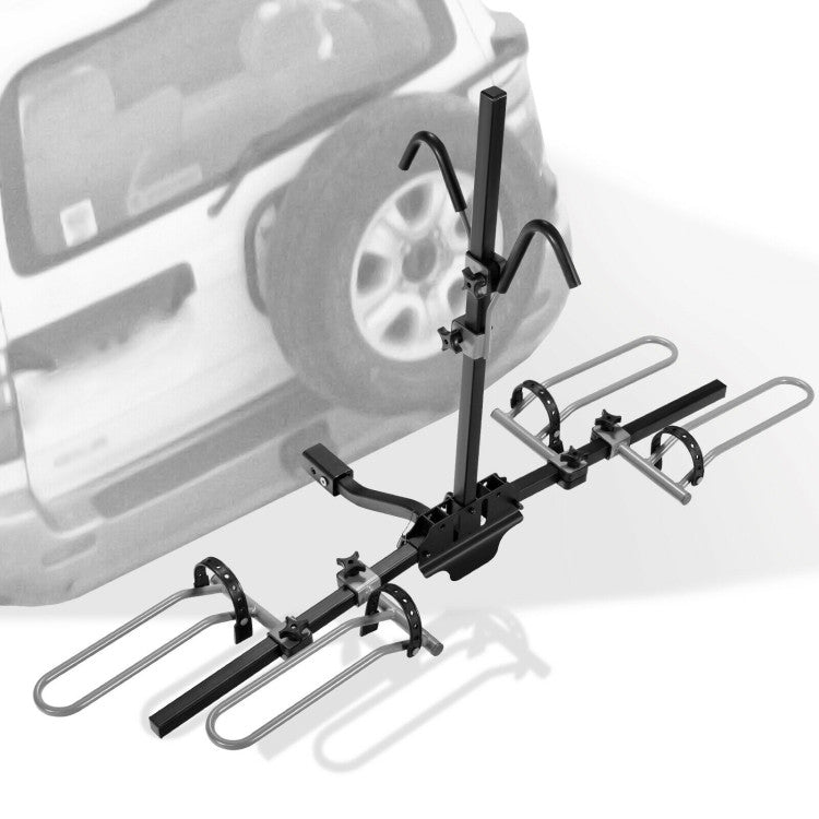 2-Bike Hitch Mount Bike Rack for 1-1/4 Inch or 2 Inch Receiver
