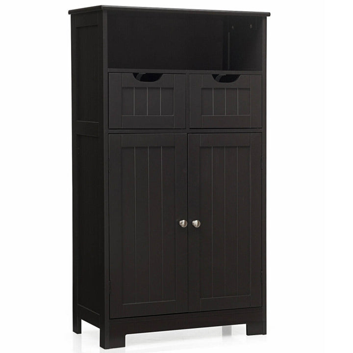 Bathroom Wooden Side Cabinet with 2 Drawers and 2 Doors