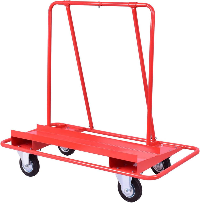 Drywall Sheet Cart Heavy Duty Panel Dolly Cart with 4 Swivel Casters for Garage Warehouse