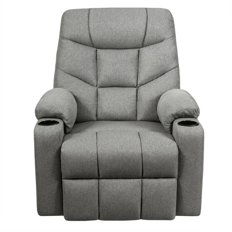 Electric Power Lift Recliner Chair Motorized Massage Sofa Chair with 8-Point Massage and Lumbar Heat for Elderly