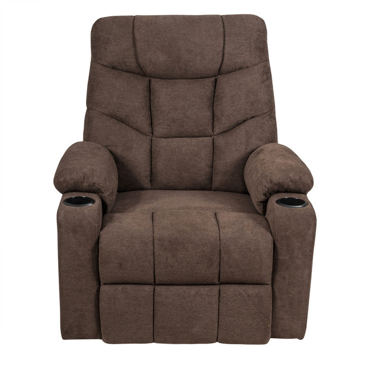 Electric Power Lift Recliner Chair Motorized Massage Sofa Chair with 8-Point Massage and Lumbar Heat for Elderly