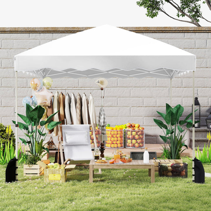 Foldable 10 X 10 Feet Pop up Canopy Tent with Wheeled Bag