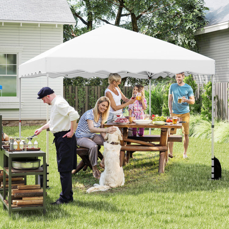 Foldable 10 X 10 Feet Pop up Canopy Tent with Wheeled Bag