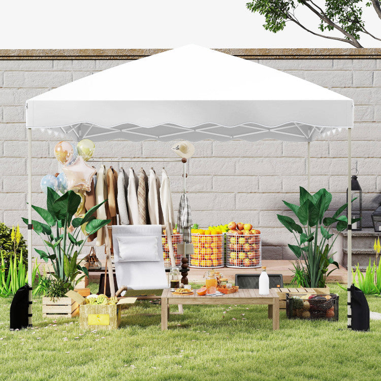 Foldable 10 X 10 Feet Pop up Canopy Tent with Wheeled Bag