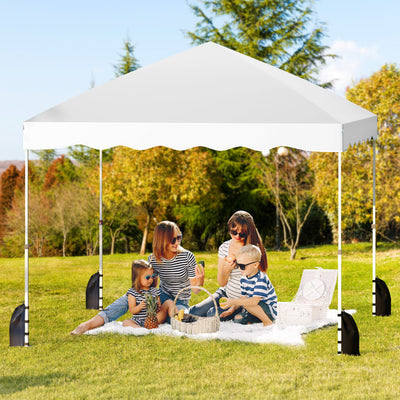 Foldable 10 X 10 Feet Pop up Canopy Tent with Wheeled Bag