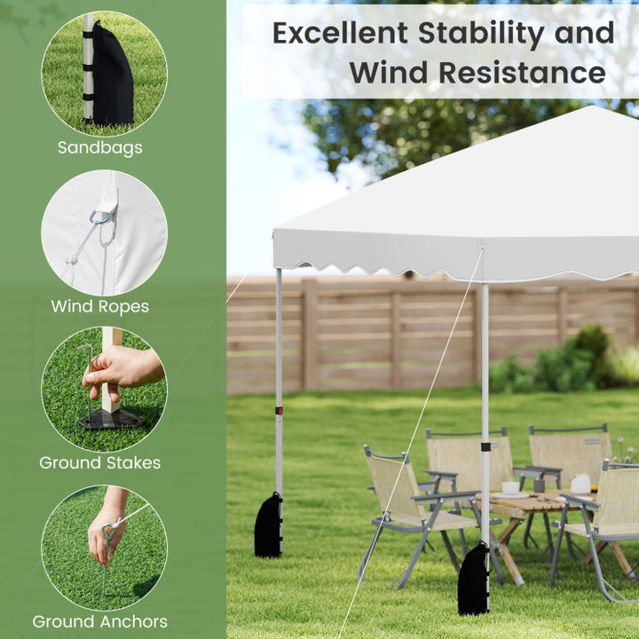 Foldable 10 X 10 Feet Pop up Canopy Tent with Wheeled Bag