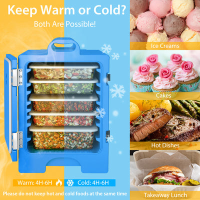 81 Quart Capacity End-loading Insulated Food Pan Carrier with Handles