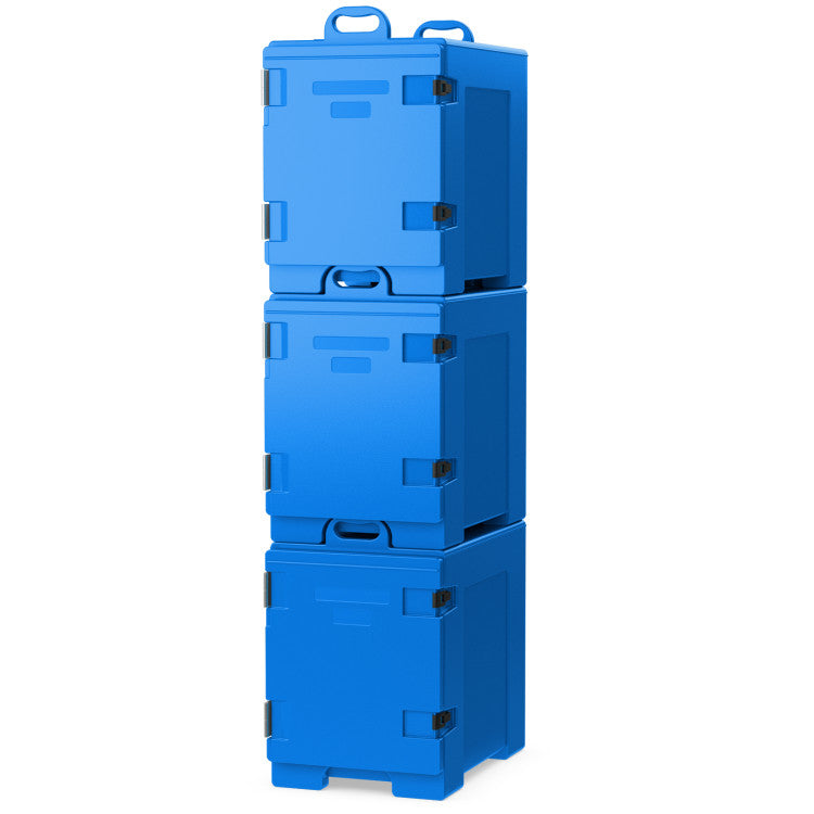 81 Quart Capacity End-loading Insulated Food Pan Carrier with Handles