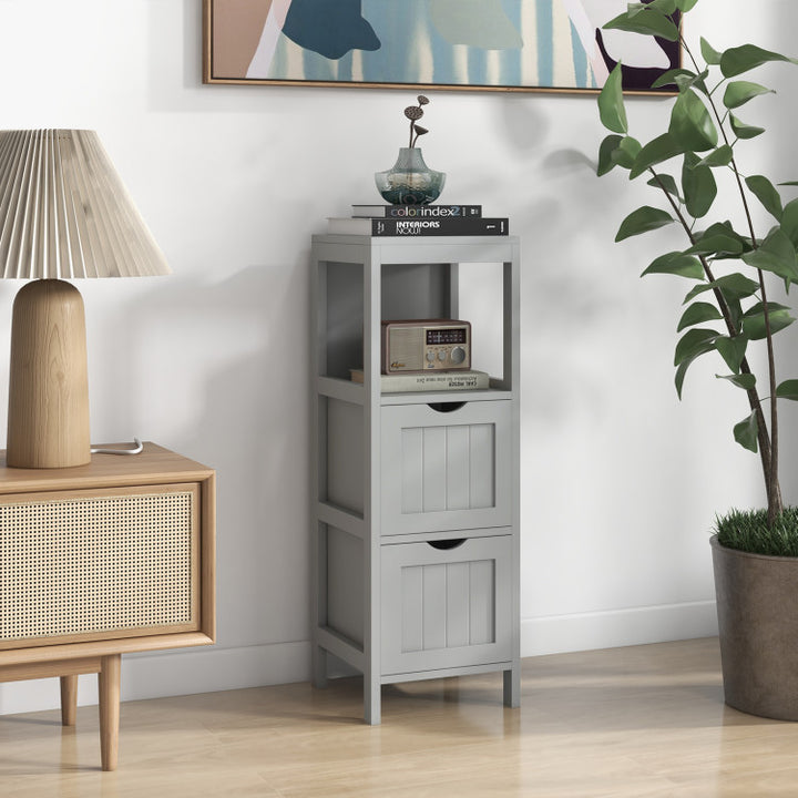 Freestanding Storage Cabinet with 2 Removable Drawers for Bathroom