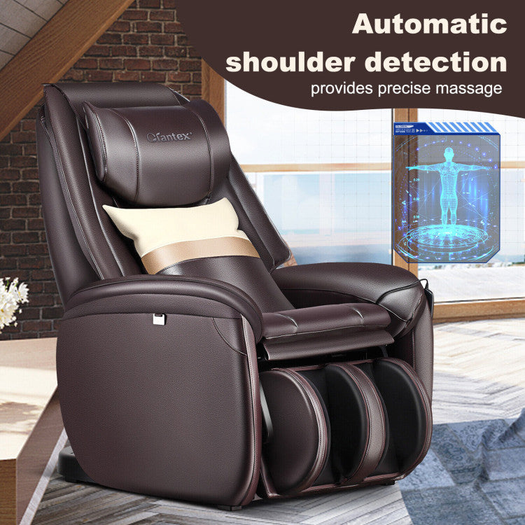 Full Body Massage Chair Zero Gravity SL Track Electric Recliner with Reversible Footrest and Automatic Shoulder Detection