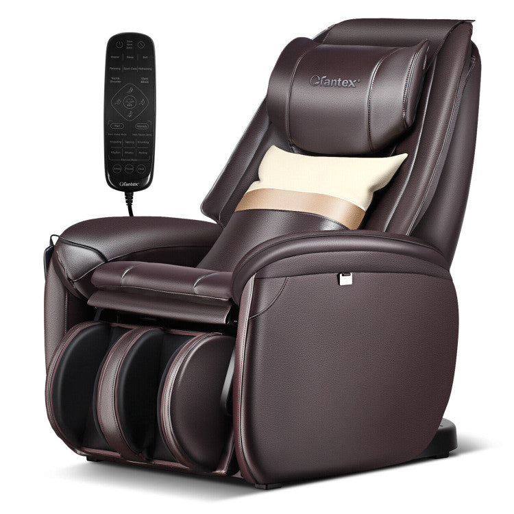 Full Body Massage Chair Zero Gravity SL Track Electric Recliner with Reversible Footrest and Automatic Shoulder Detection