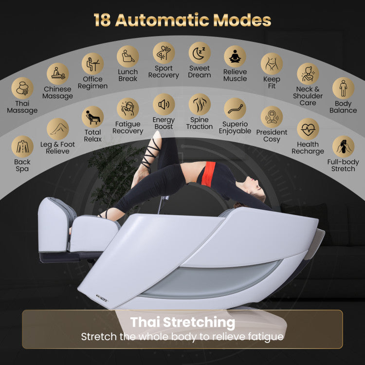 2025 Enjoyment 42 - Full Body Zero Gravity Massage Recliner with Airbags and Foot Rollers