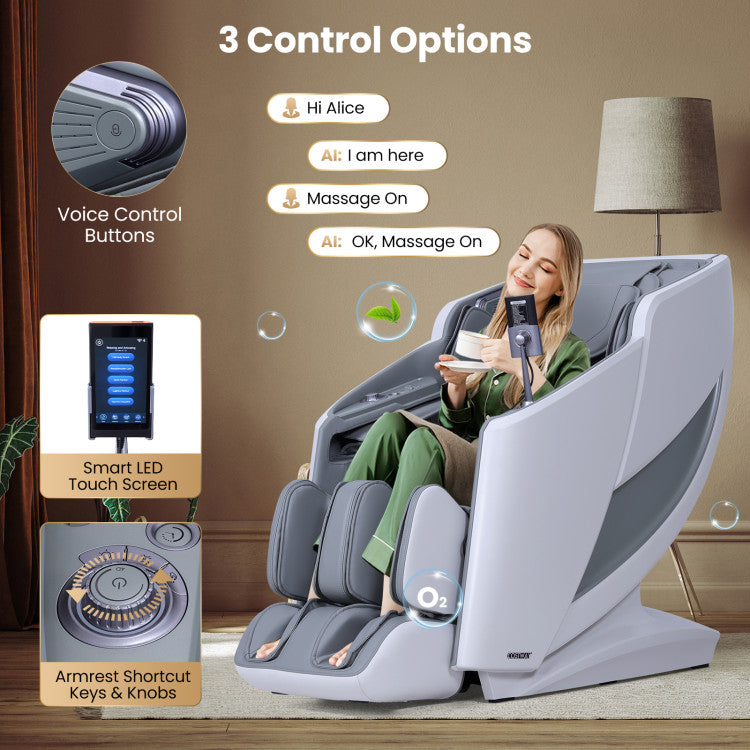 2025 Enjoyment 42 - Full Body Zero Gravity Massage Recliner with Airbags and Foot Rollers