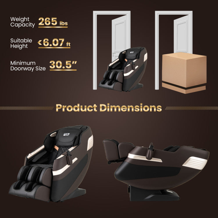 Relaxation 44 - Fully Body Massage Chair with Airbags and Waist Heater
