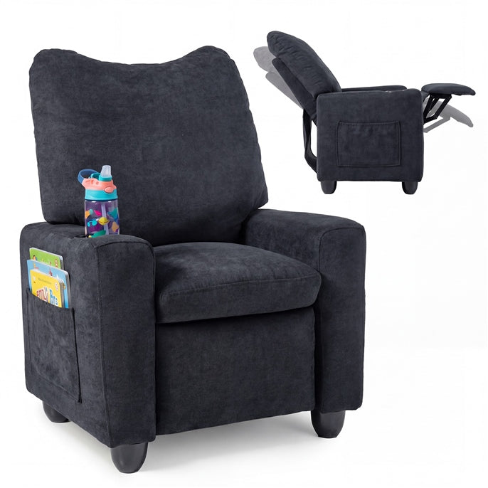 Kids Recliner, Toddler Push Back Reclining Chair with Adjustable Backrest &amp; Footrest