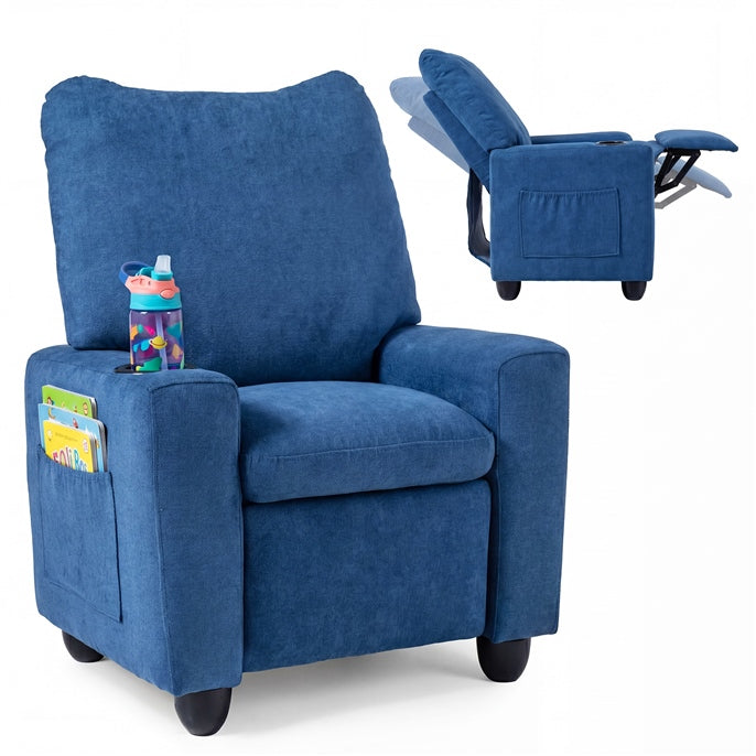 Kids Recliner, Toddler Push Back Reclining Chair with Adjustable Backrest &amp; Footrest