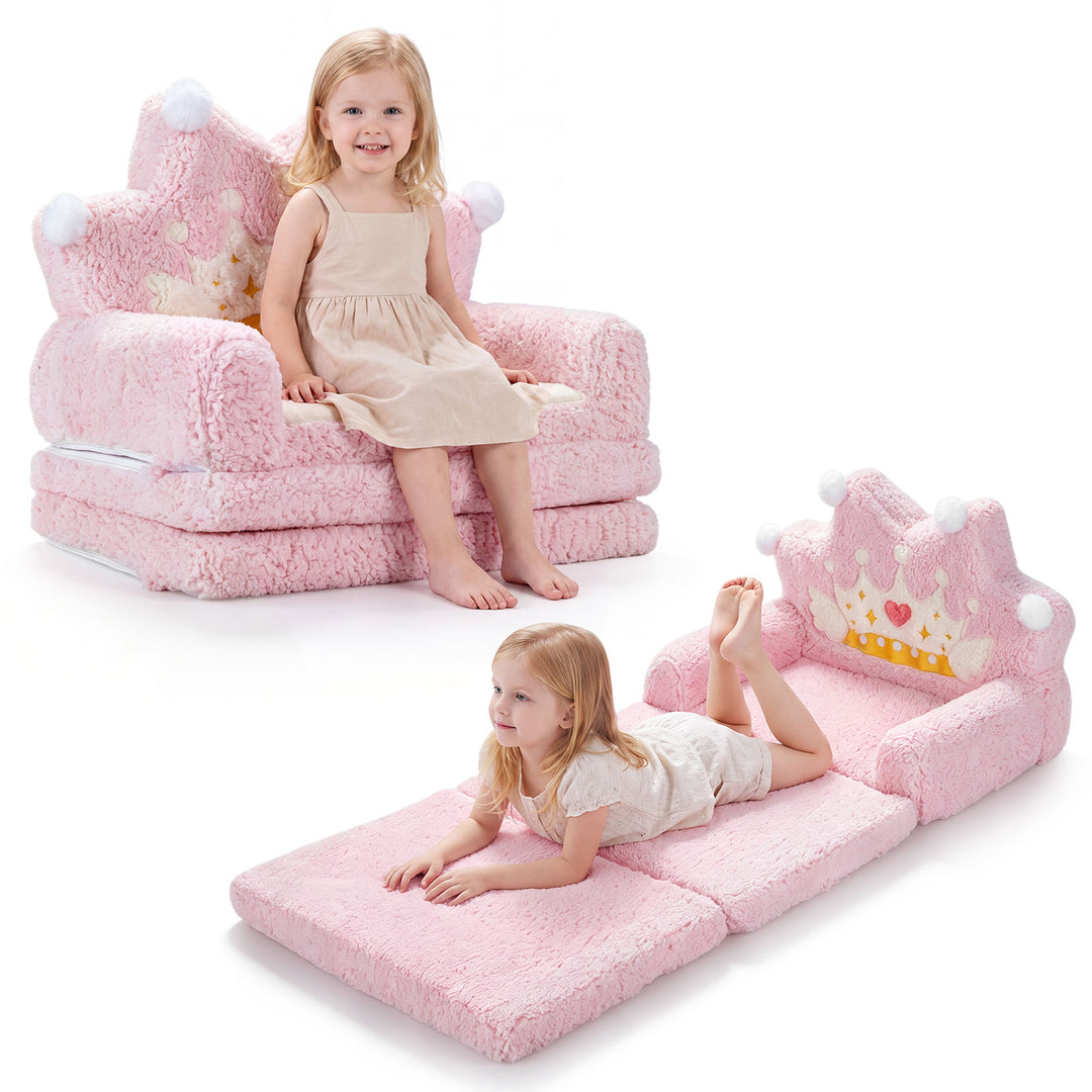 2-in-1 Foldable Sofa Bed for Kids
