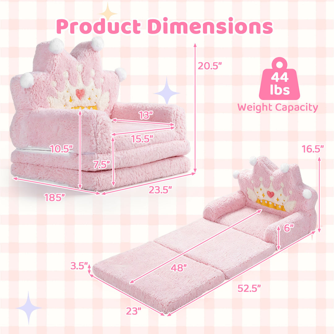 2-in-1 Foldable Sofa Bed for Kids