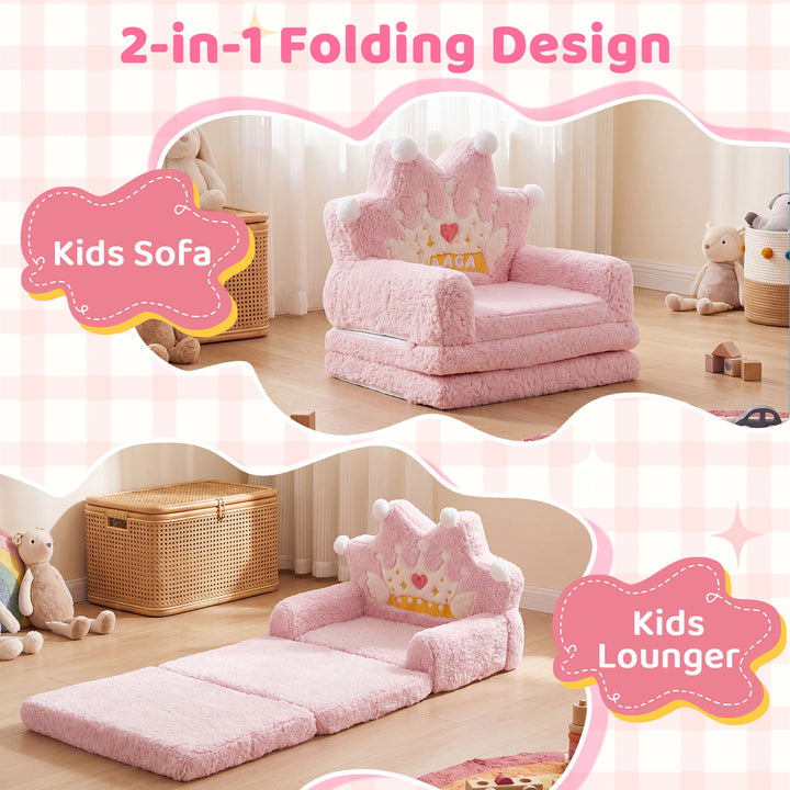 2-in-1 Foldable Sofa Bed for Kids
