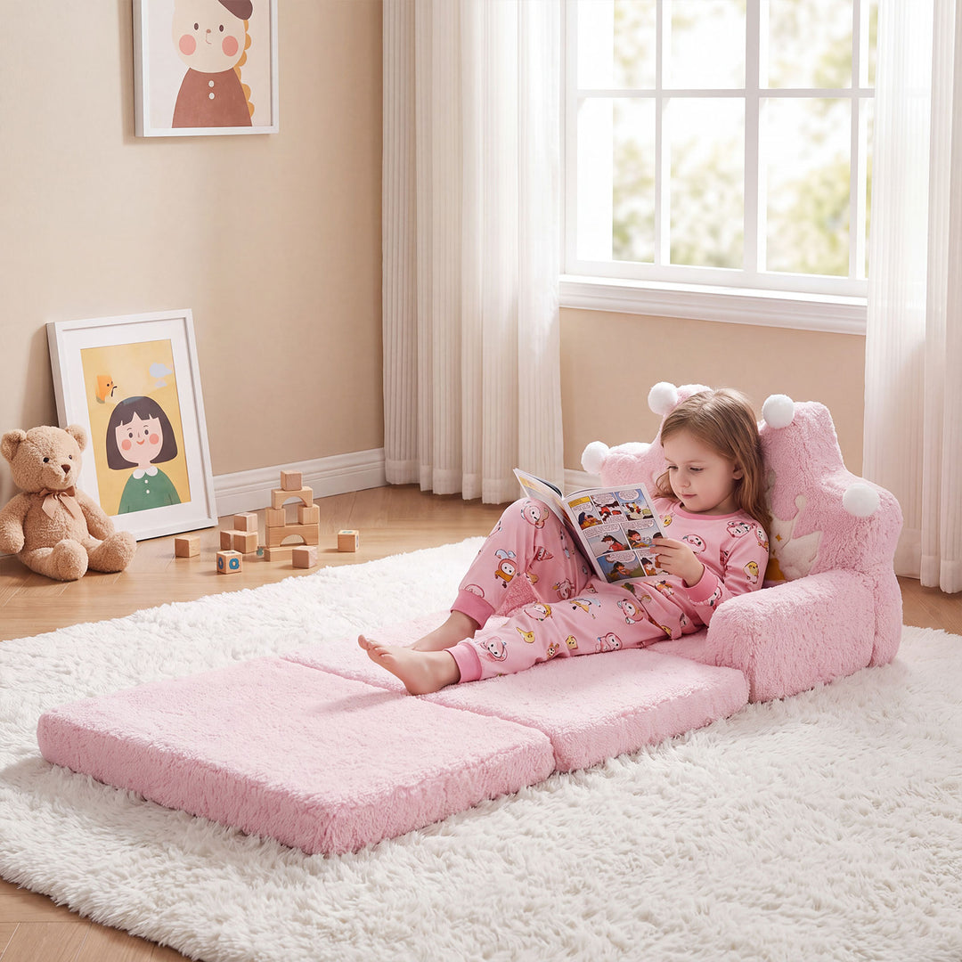 2-in-1 Foldable Sofa Bed for Kids
