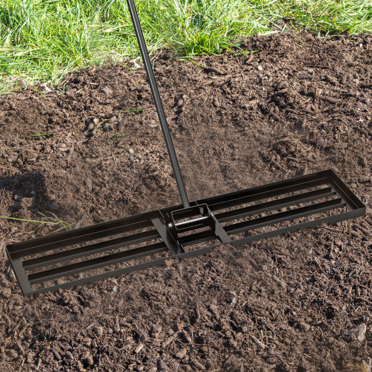 Lawn Leveling Rake 46 x 10 Inch Heavy Duty Lawn Level Tool for Soil